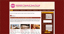 Desktop Screenshot of magadhtours.net